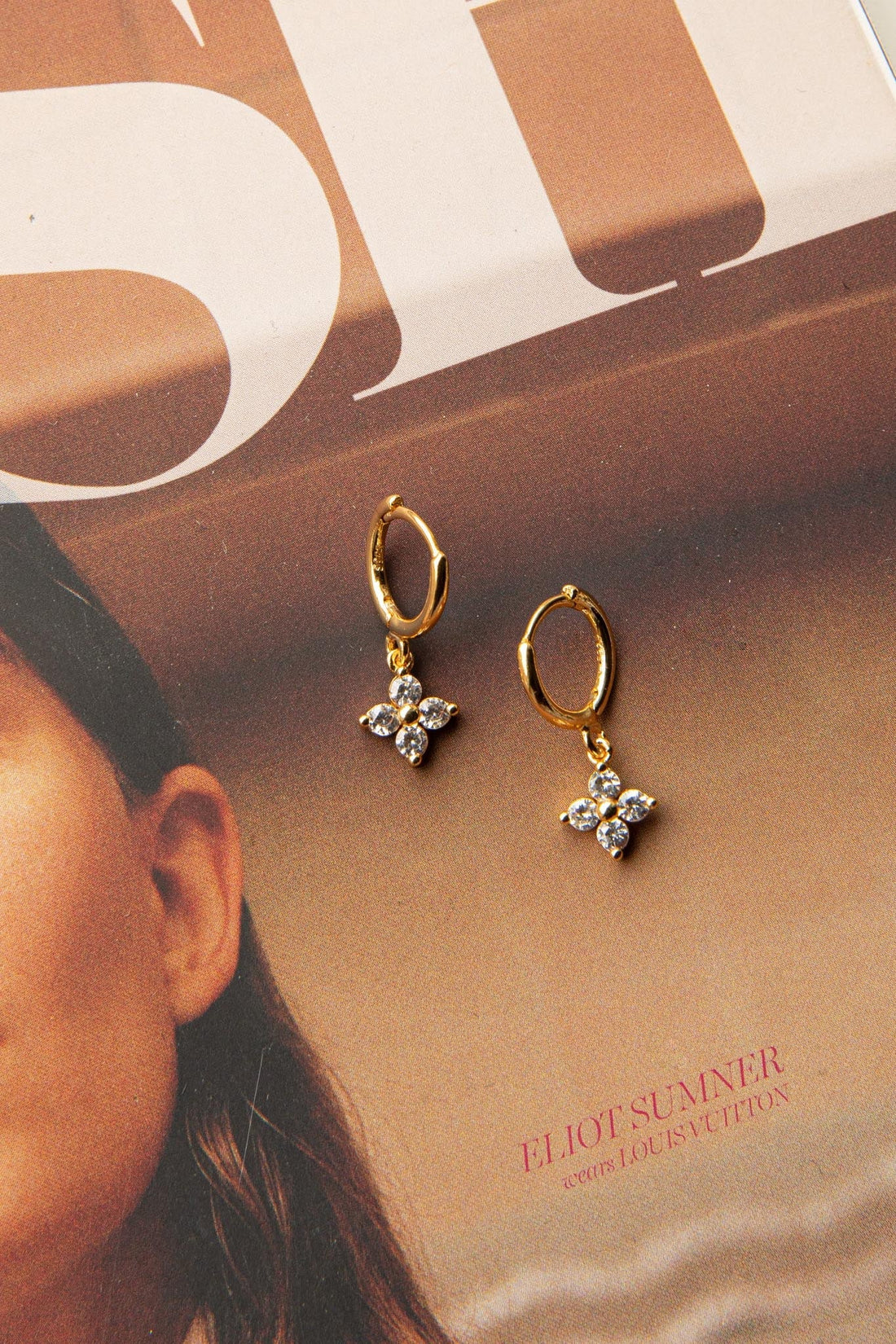 Diamond Hoop Earrings