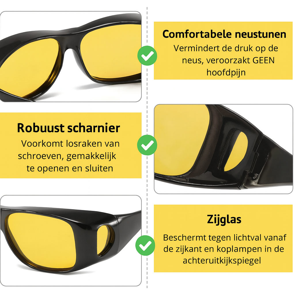 Veilig-Zicht Nachtbril voor Autorijden™